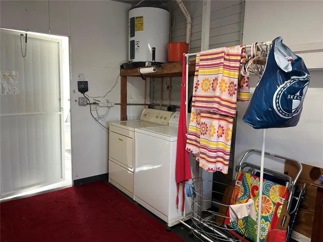 Laundry in Shed