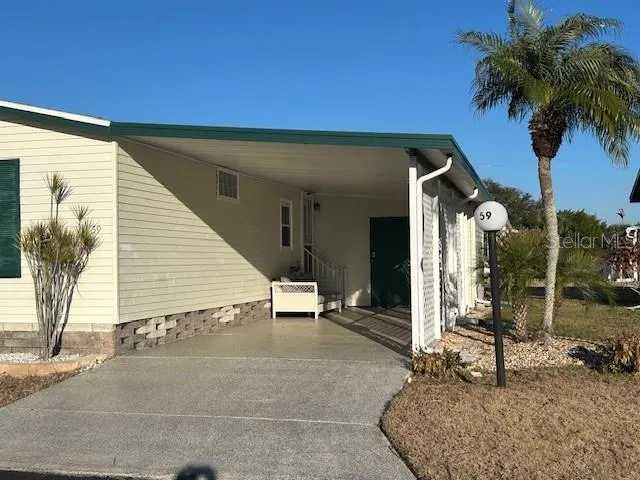 Carport and covered patio
