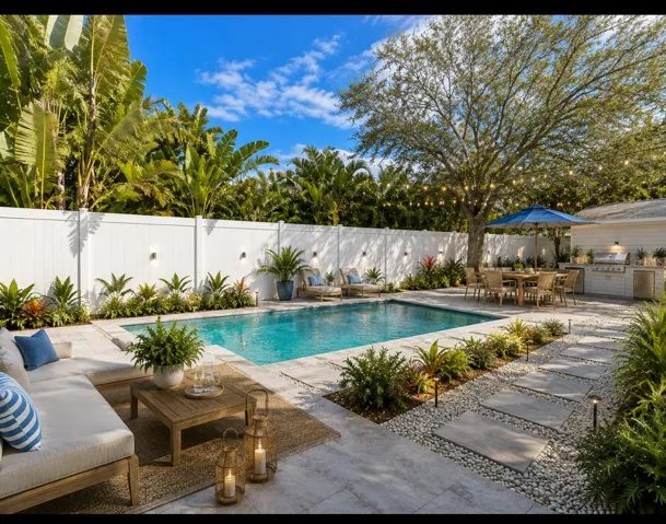 Large Screened Back Porch off Living Area