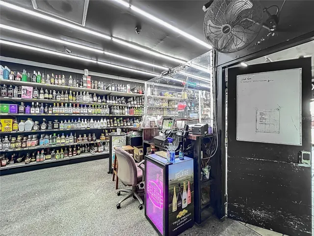 Secure Glass-Enclosed Liquor Inventory Area 2