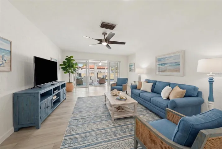 Living Room virtually staged