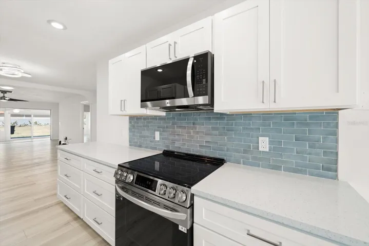 All new kitchen with plenty of counter space - opens into the great room
