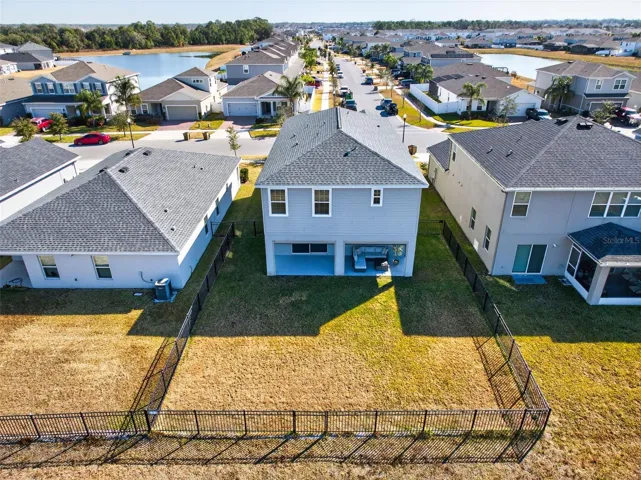 Aerial back yard