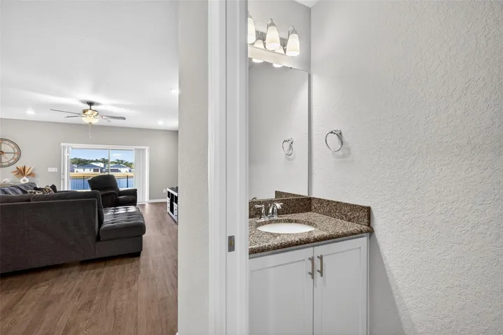 1/2 bathroom located on 1st floor.