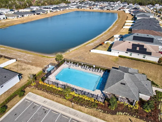 Aerial community pool - neighborhood