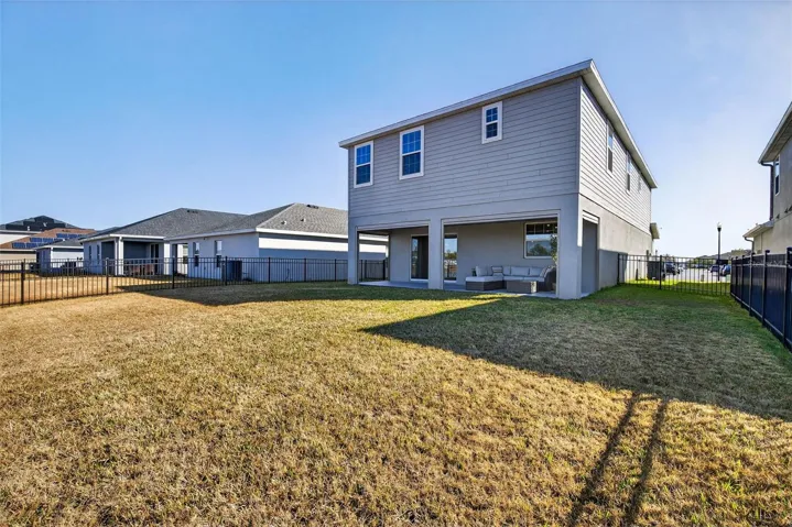 Back of the house. Large back yard