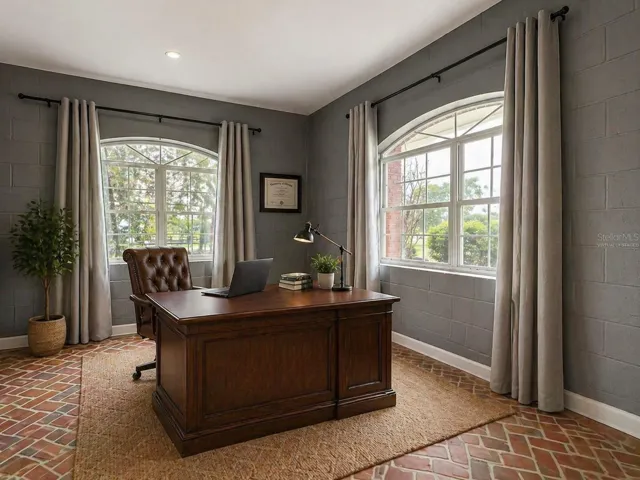 Virtually Staged Office +1 bath