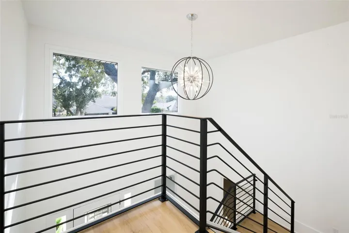 Stairs to the second level.