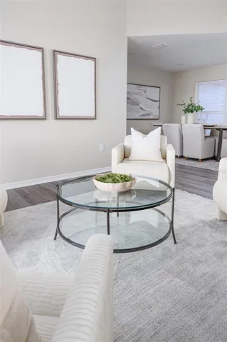 Living Room facing Dining Room