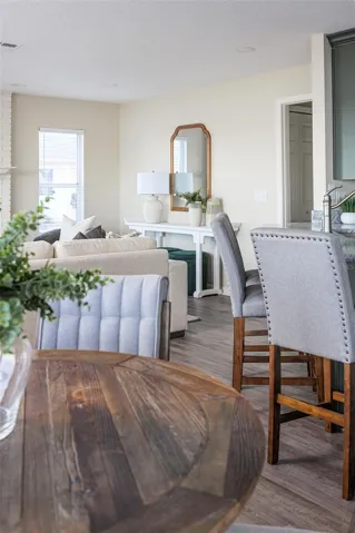 View from Kitchen Eat-in Area facing Family Room