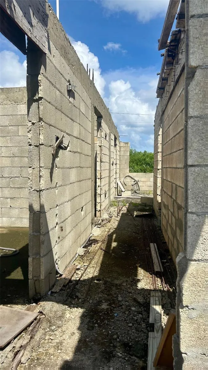 Unfinished First Floor.