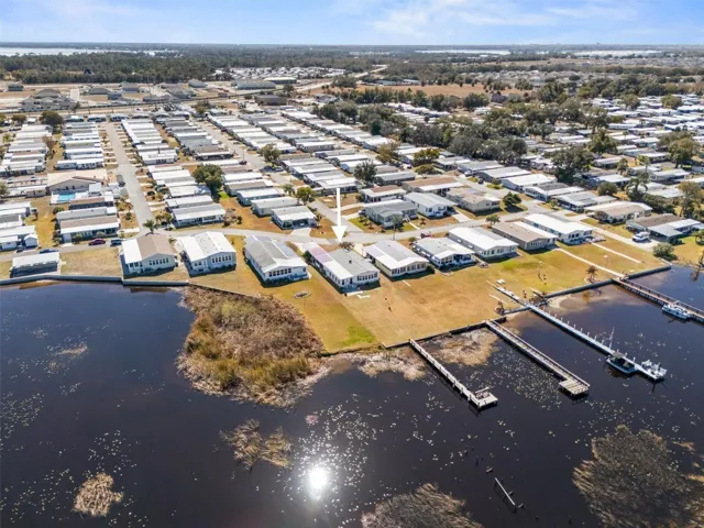 Aerial of Back of Property & Lake Henry