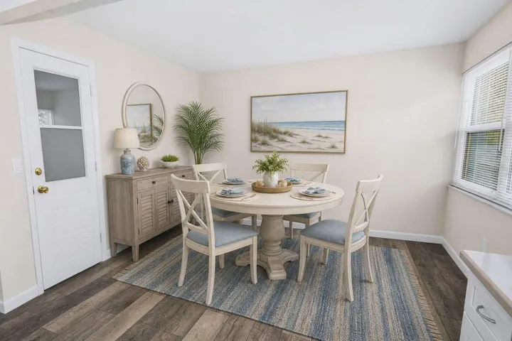 Casual dining in kitchen area, Virtually staged!!