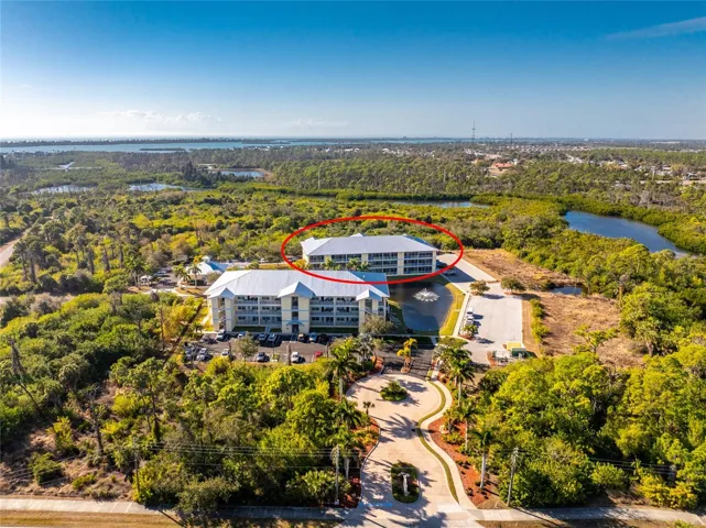 Aerial #4 showing gated entrance off of Rotonda Blvd. W.