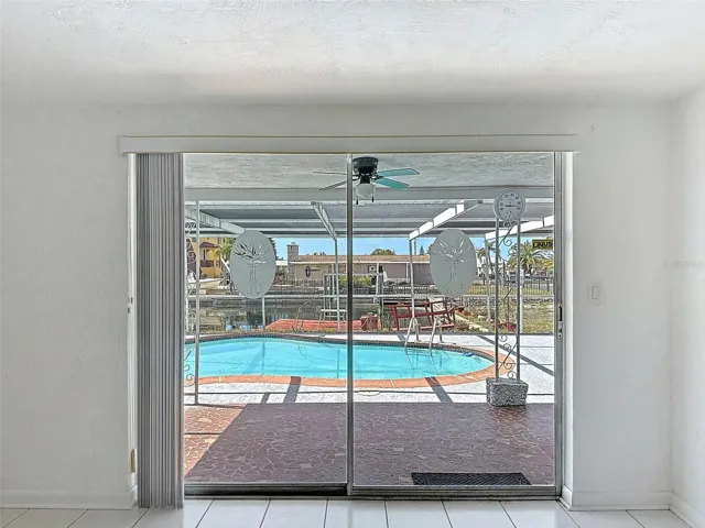 DINING AREA with SLIDER to the POOL