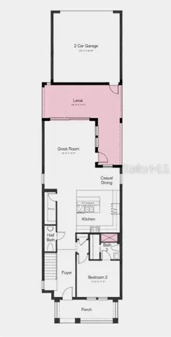Additional Highlights Include: extended lanai with sliding glass door at great room, additional bedroom upstairs in place of open space, walk in shower at bath 2 on first floor, laundry sink.