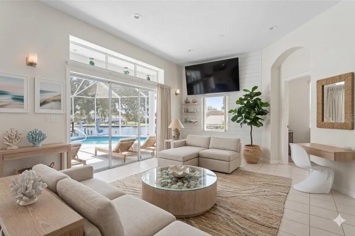 Virtually Staged Family Room