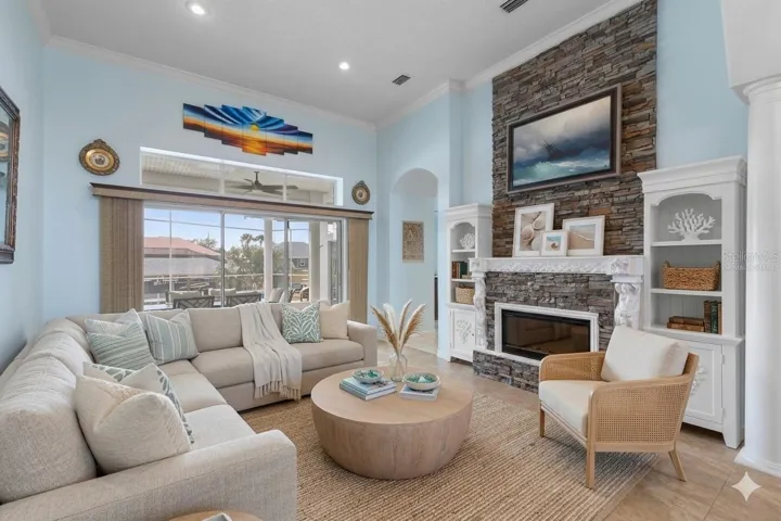 Virtually Staged Living Room