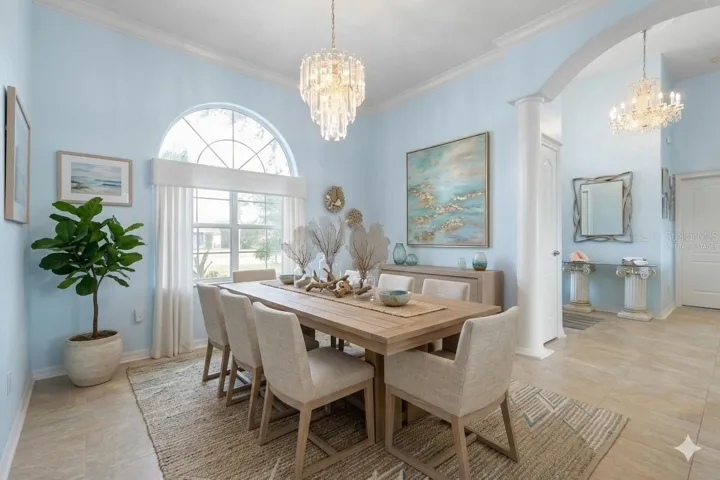 Virtually Staged Dining Room