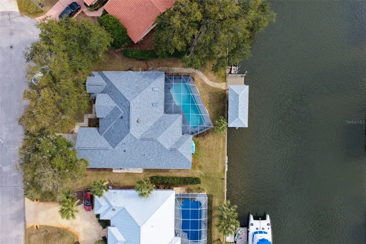 Aerial of house