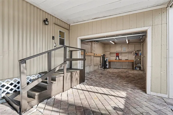The garage gives you tons of options for storage, a workshop or even a small car!