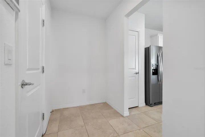 Pantry between kitchen and garage