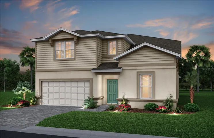 Exterior Design. Artistic rendering for this new construction home. Pictures are for illustrative purposes only. Elevations, colors and options may vary.