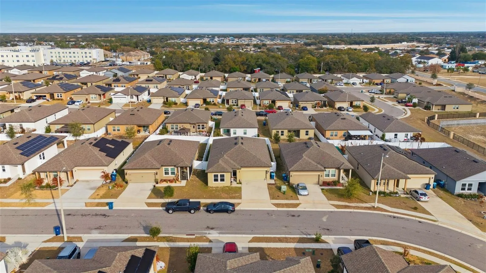 Aerial view of the community