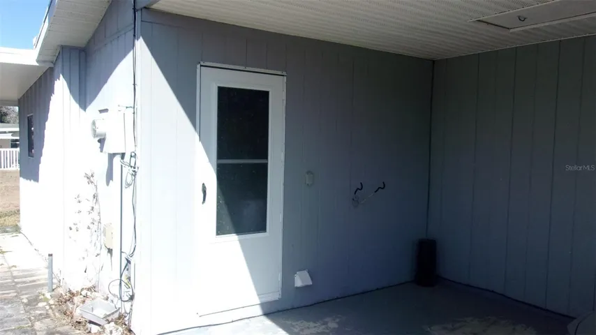 Exterior Entrance of Laundry-Storage Room