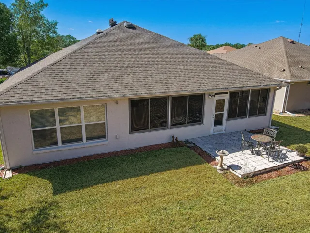 Open rear patio