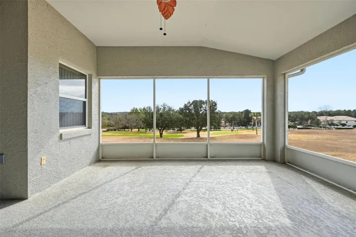 Spacious lanai with golf course view!