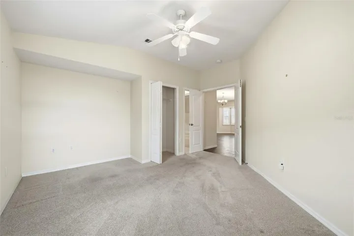 Office/Den or 3rd Bedroom with closet and door to guest bath