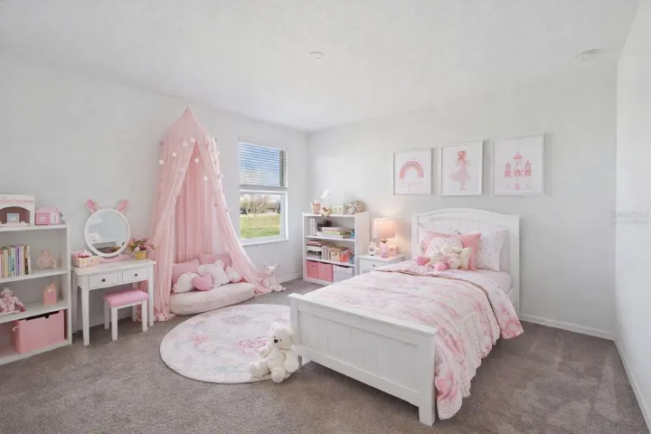 Virtually Staged 4th bedroom