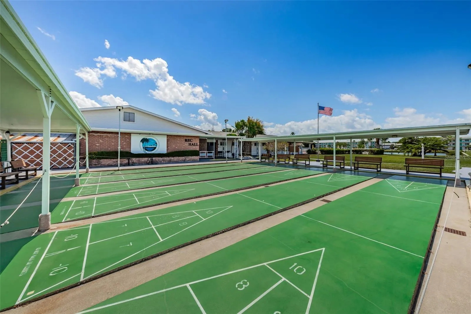 Shuffleboard courts