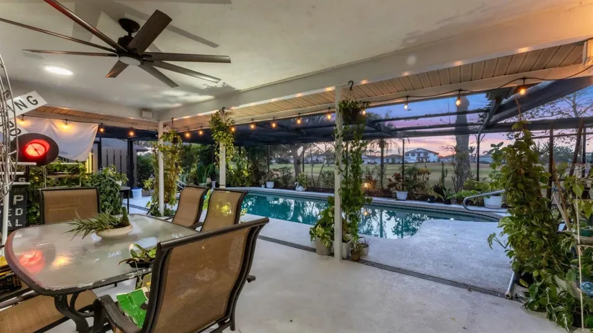 large covered lanai