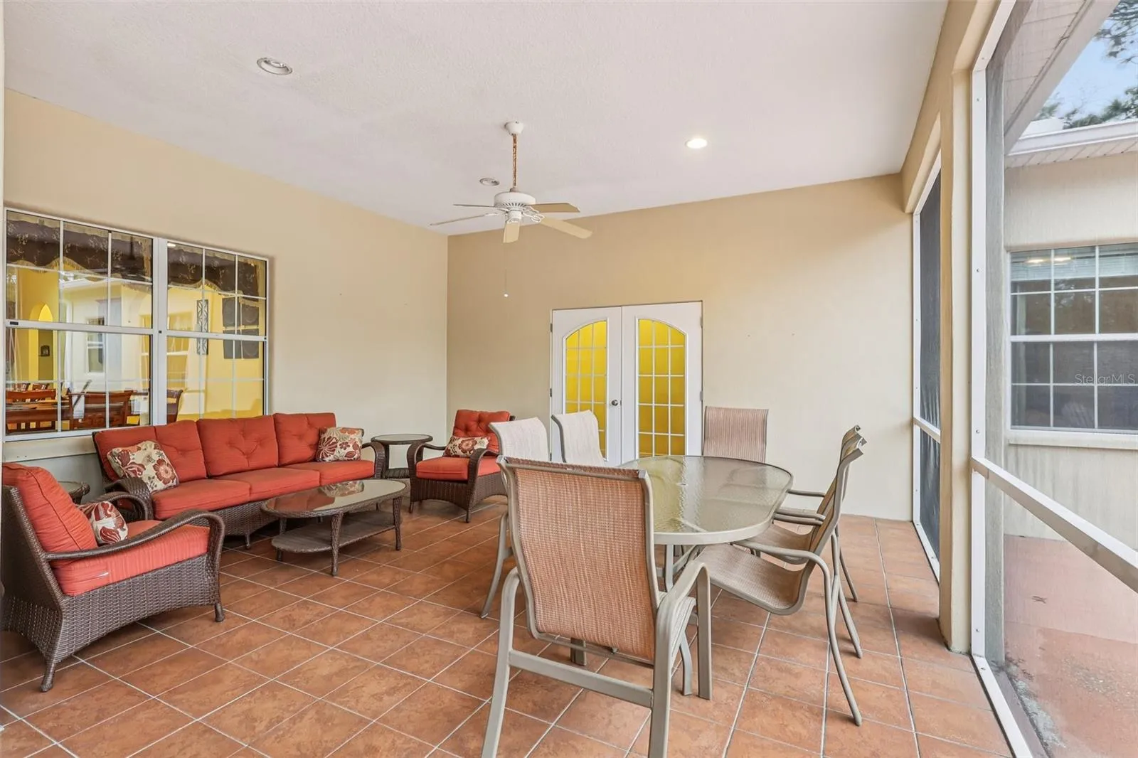 Rear Exterior Covered Screened Porch