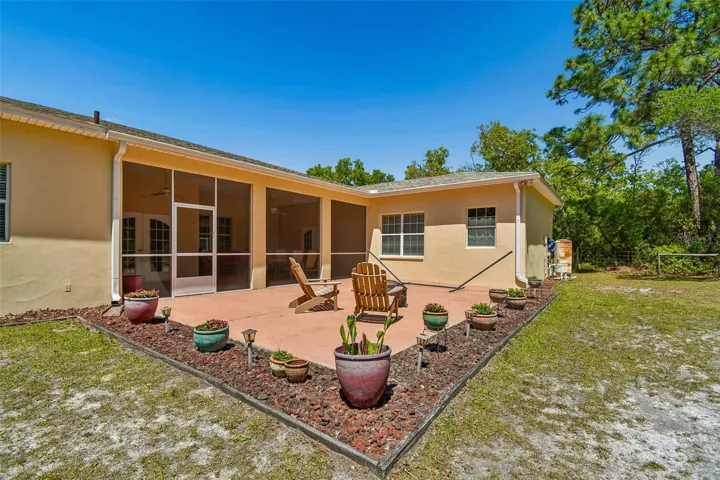 468 SQ FT Exterior back patio