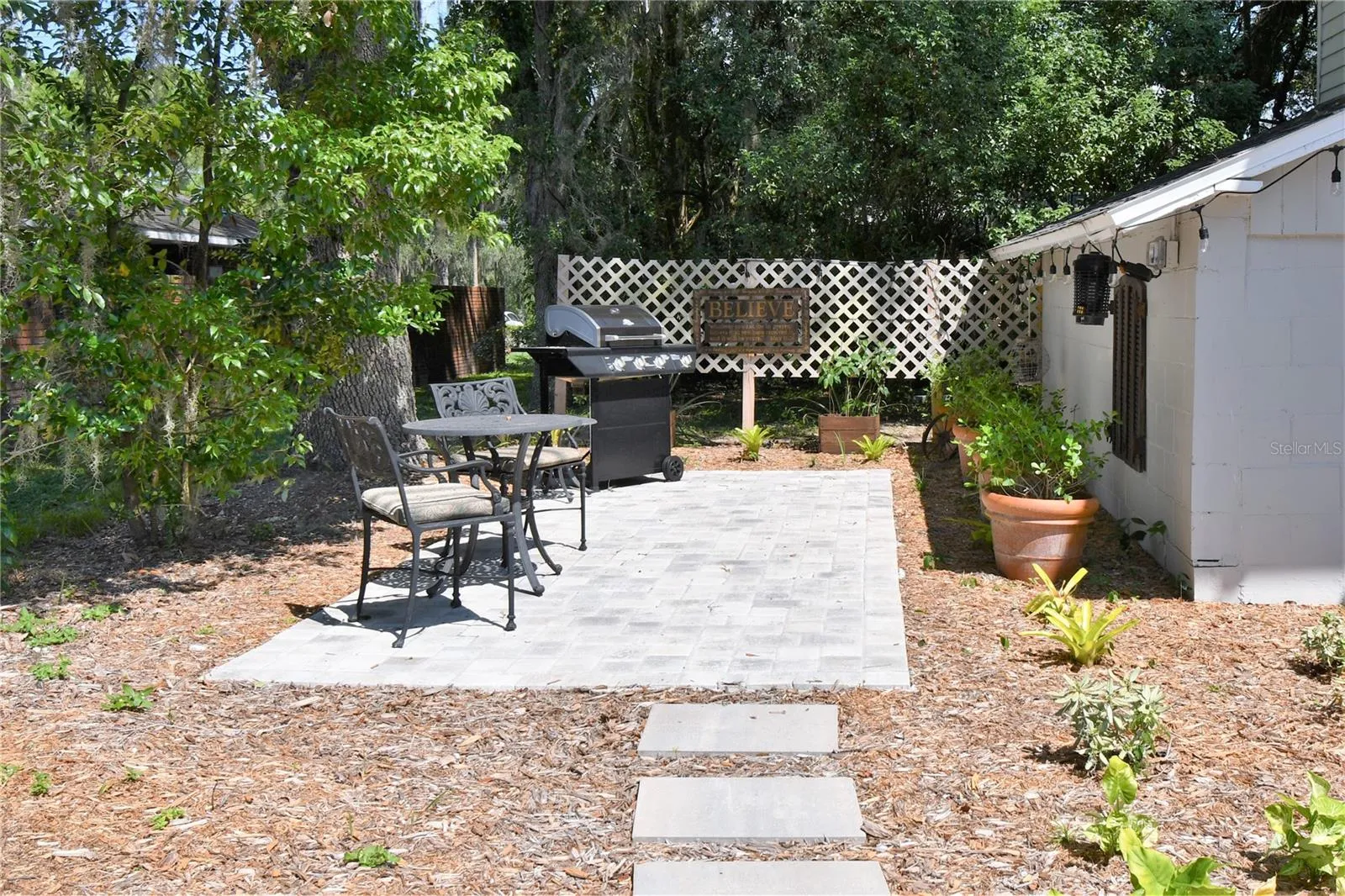 Apartment Brick Paved Patio