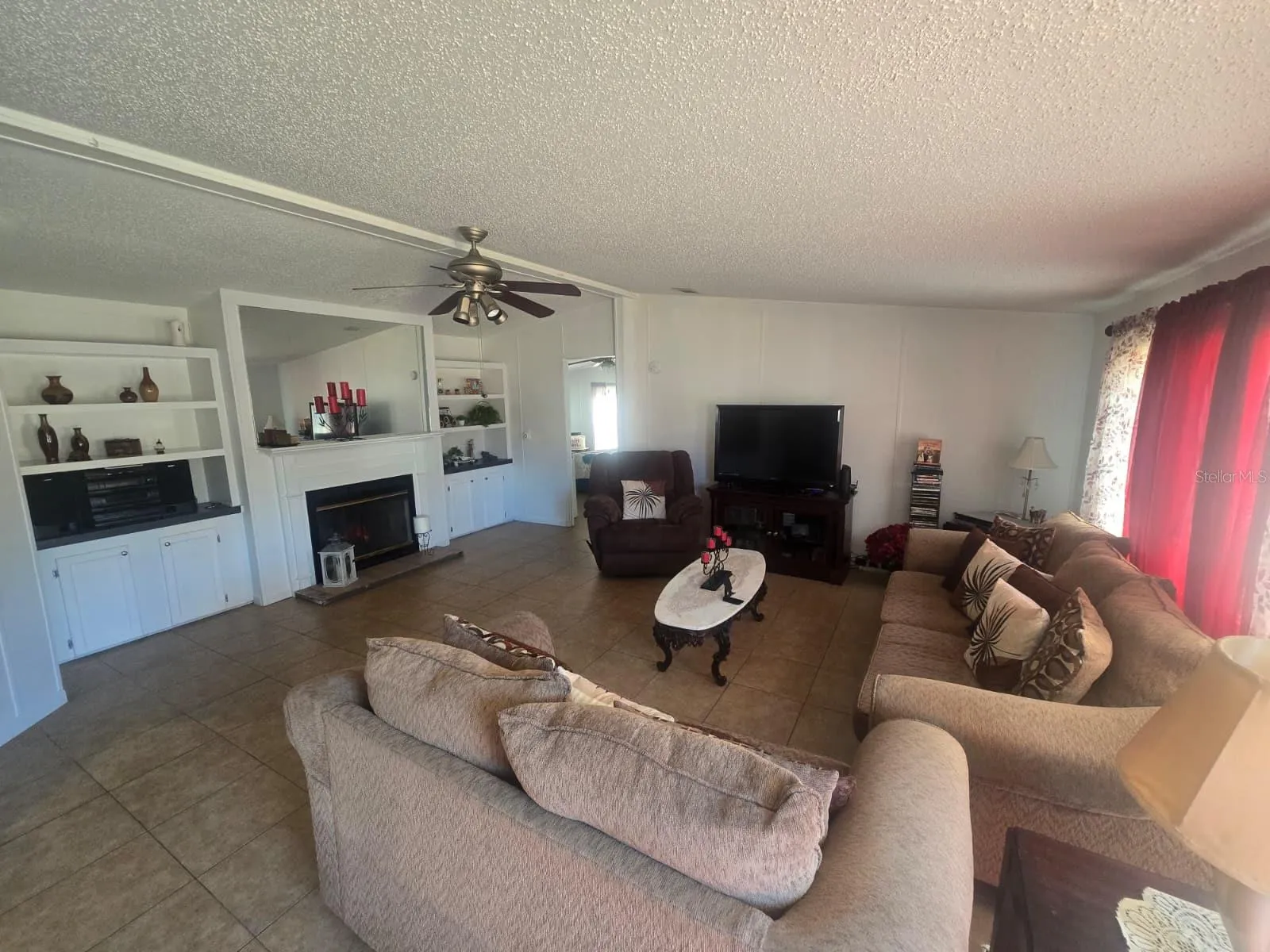 Living Room, to the right side is the master bedroom
