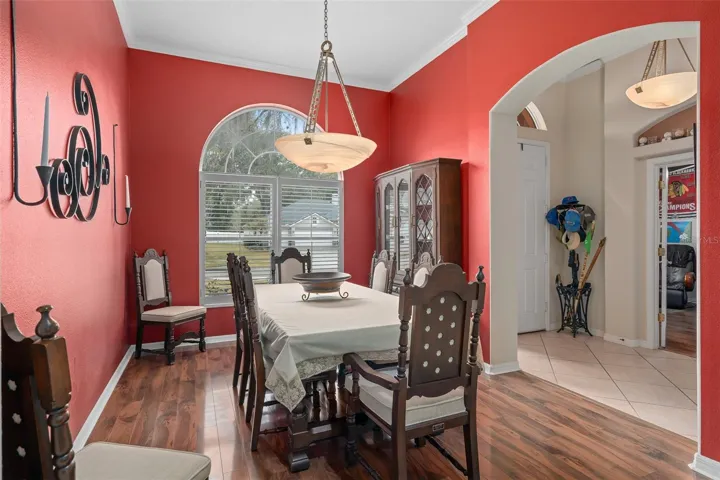Dining Room with Crown Molding