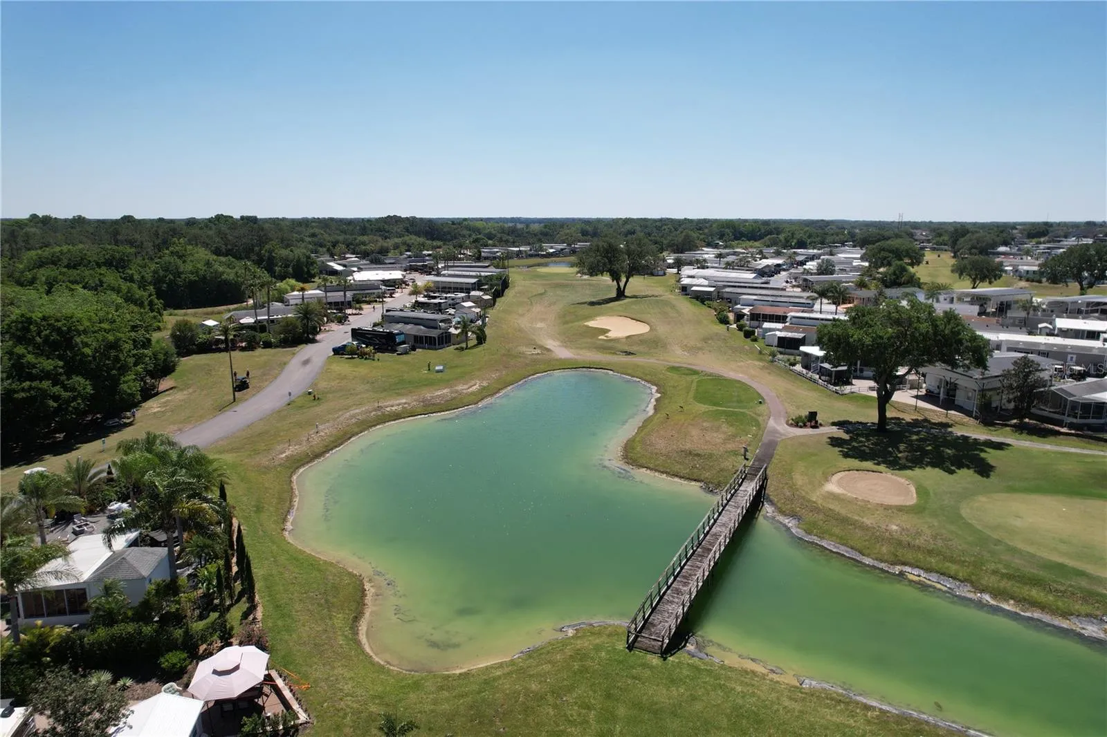 Pond on the course