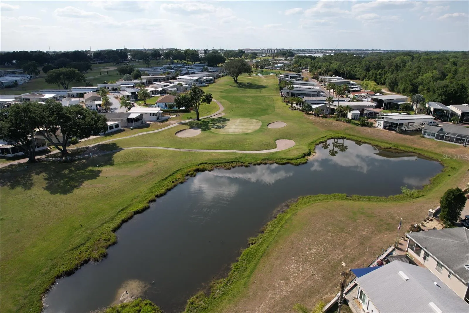 Pond on the course