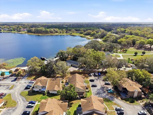Arial View with Pool and Private Boat Dock