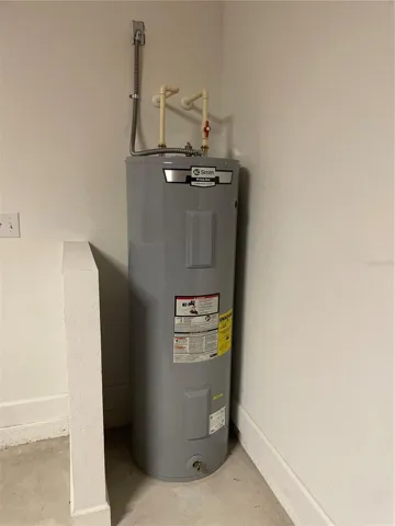 Electric Water Heater located in the Garage