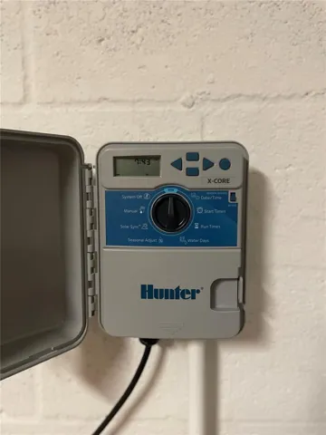 Sprinkler Control System located in the Garage