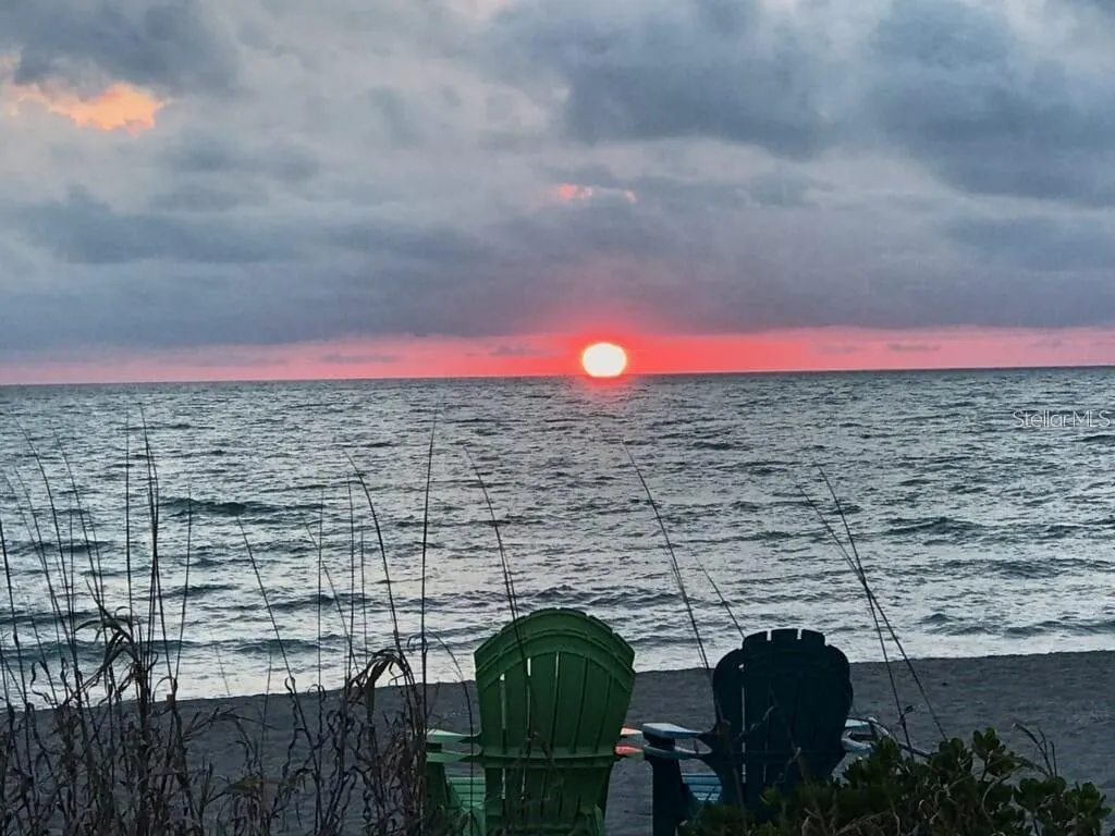 evening time beach view
