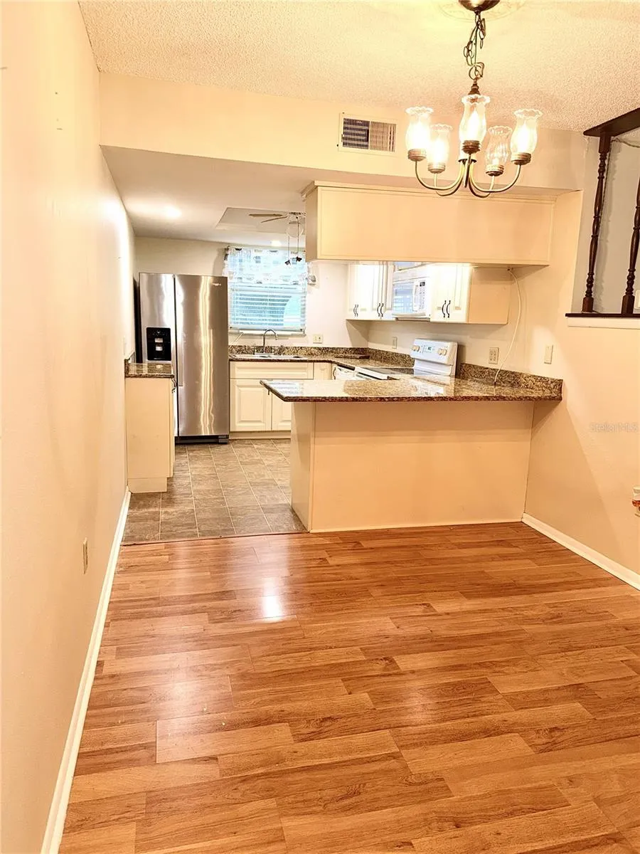 Freshly painted Kitchen and dinning room combo