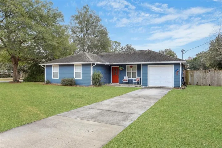 Front view with Summer green grass virtually added