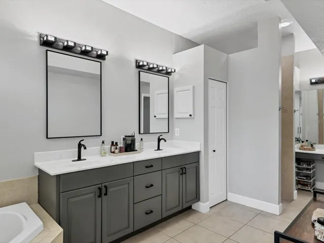 Dual sinks, Separate Tub