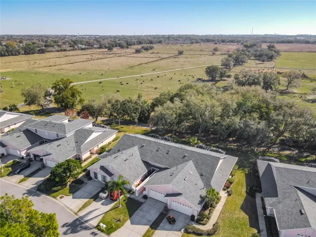 Aerial View of Home and Pasture
